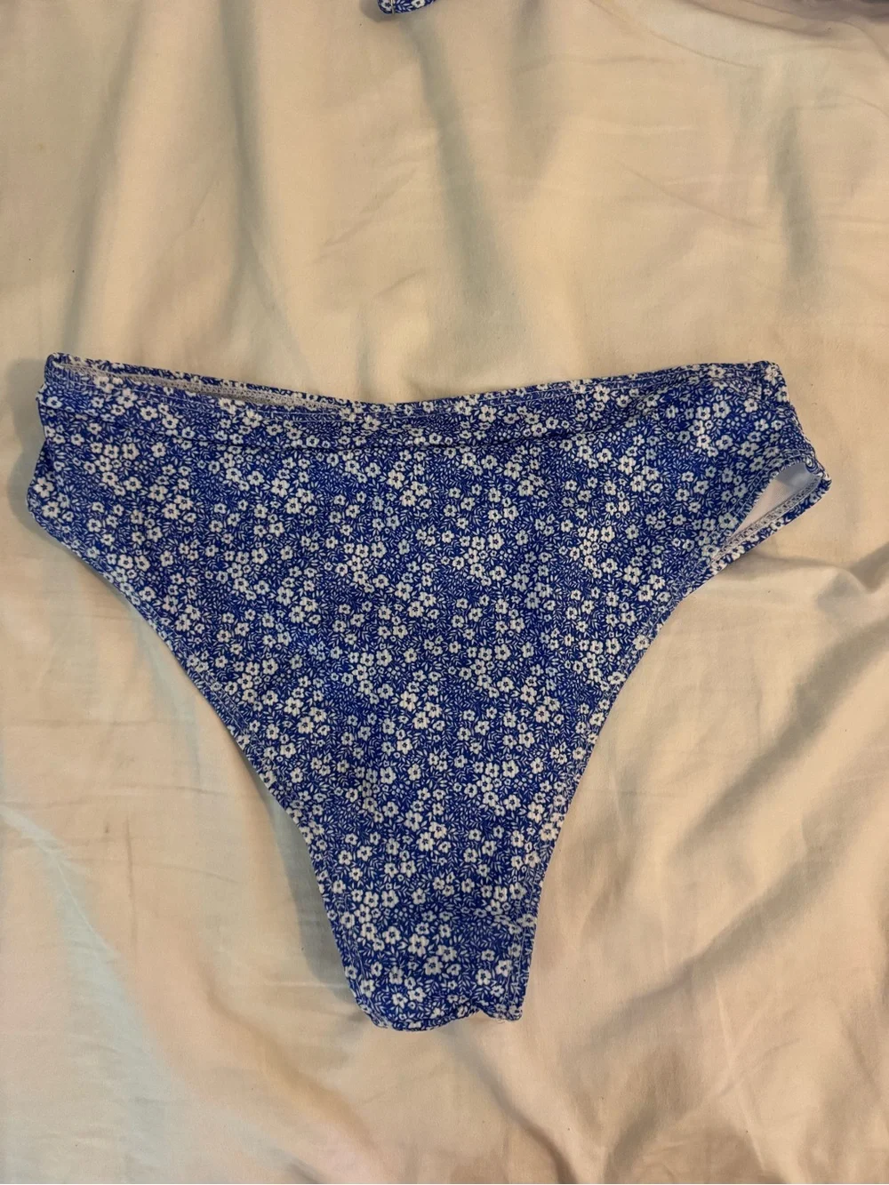 SHEIN Blue Floral Two-Piece Bikini Set